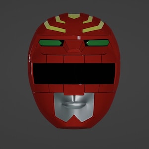 Power Rangers Lost Galaxy Red Ranger Helmet STL files. (Not Actual Helmet. Read Description!)