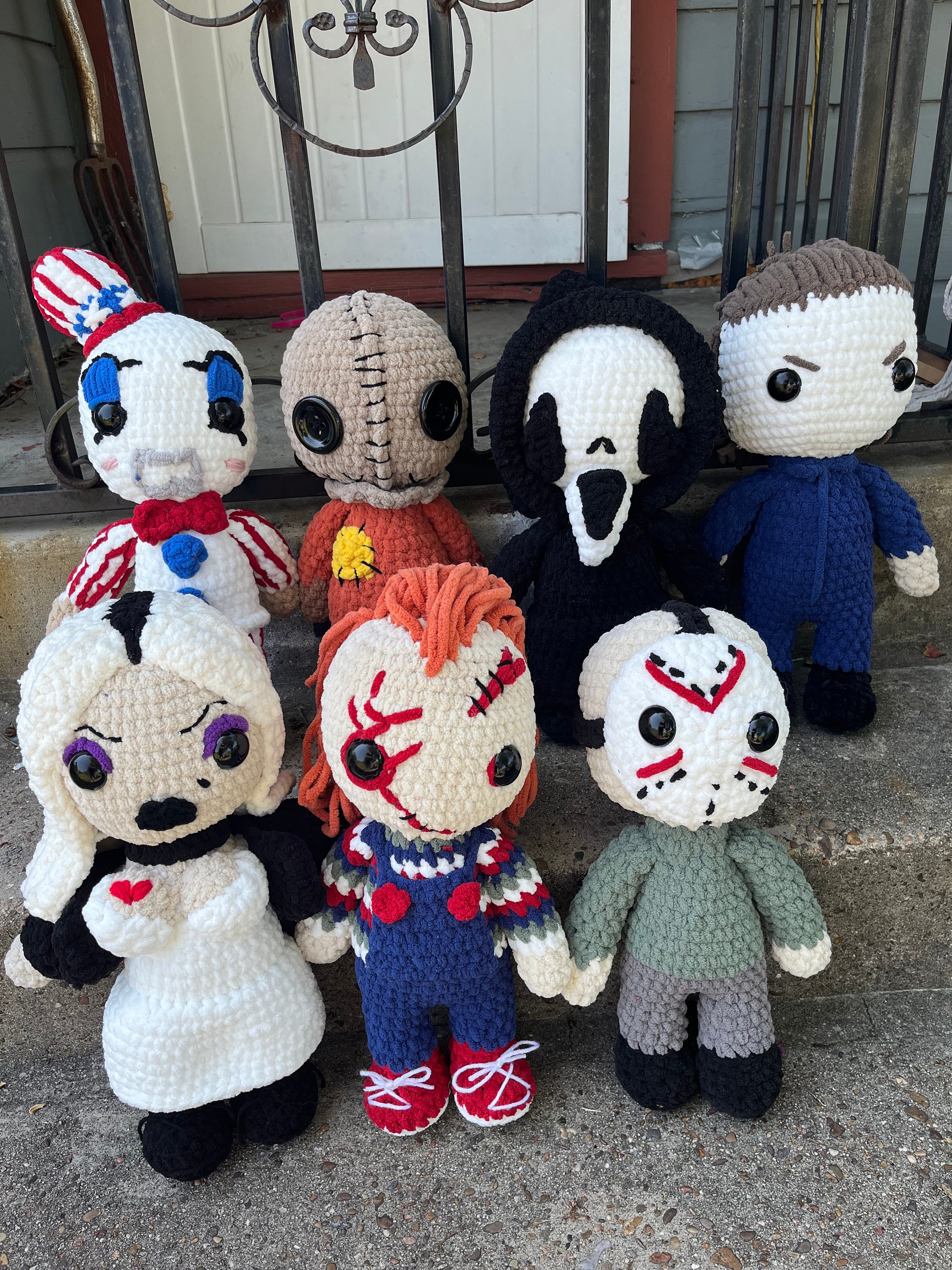 Medium Crochet Slashers | Crochet Horror Dolls | Halloween