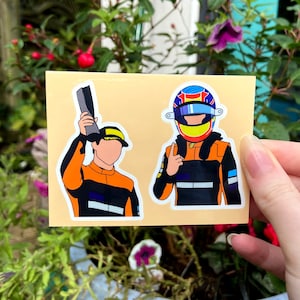 Oscar Qatar Sticker Sheet | Oscar Piastri F1 McLaren Grand Prix Sticker