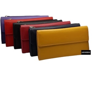 Ladies Leather  Purse / Leather  Women Purse/Ladies Leather Wallet Black,Pink,Blue-EB43