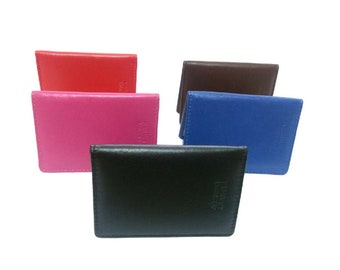 Handcrafted Genuine Leather Bus Pass Holder / Travel Card Holder/ Id Holder/Driving Licence Holder