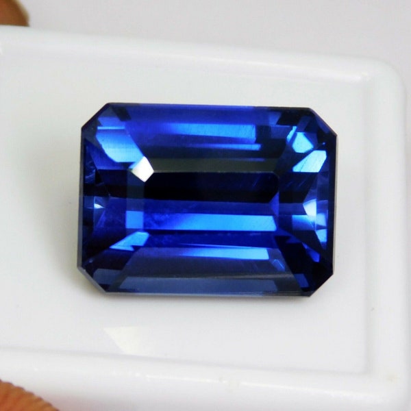 9,30 ct naturel certifié bleu bénitoite émeraude pierres précieuses en vrac utiliser bague et produit de fabrication de bijoux précieux luxe 11,7 x 9,6 mm