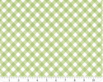 Bee Ginghams Granny Green - Lori Holt of Bee in My Bonnet - Fabric Off the Bolt