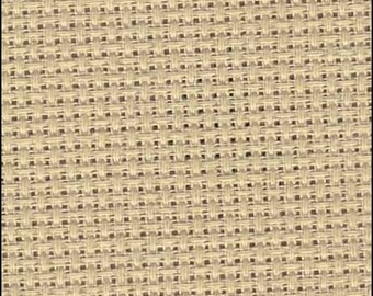 Aida beige 14 fils - Tissu au point de croix Zweigart - Plus d'informations dans la description