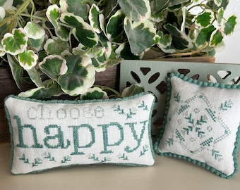 Choose Happy by Emily Call Stitching
