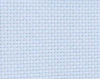 Tela Aida azul claro de 18 hilos - Tela para punto de cruz Zweigart