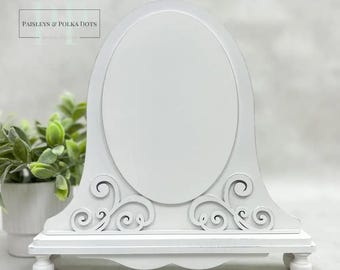 Fleur Oval Display Board - Unfinished Wood by Paisleys and Polka Dots