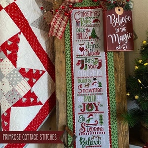 Christmas Rules – PAPER Pattern – Primrose Cottage Stitches