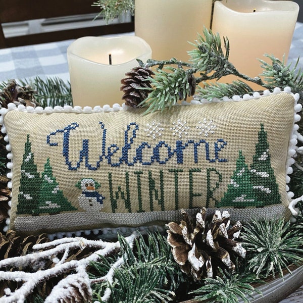 Welcome Winter by Primrose Cottage Stitches - This is a Paper Chart that will be sent to you