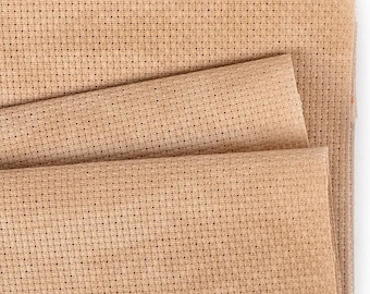 18 Count Vintage Country Mocha Aida – Zweigart Cross Stitch Fabric – More Information in Description