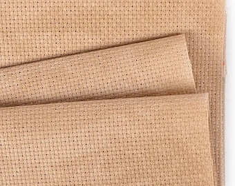 18 Count Vintage Country Mocha Aida - Zweigart Cross Stitch Fabric - More Information in Description