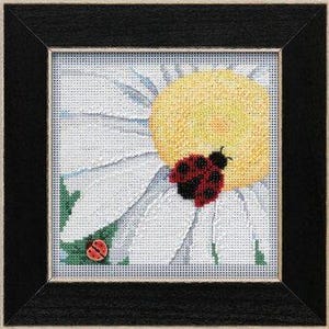 Ladybug on Daisy- Mill Hill Kit