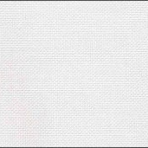 May include: A close-up of white woven fabric with a textured surface. The fabric has a tight, grid-like pattern, creating a subtle visual texture. The weave appears to be a plain weave, with the threads interlacing over and under each other.