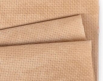 20 Count Vintage Country Mocha Aida – Zweigart Cross Stitch Fabric – More Information in Description