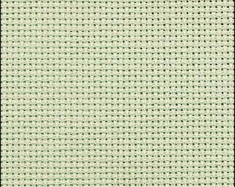 18 Count Mimosa Green Aida - Zweigart Cross Stitch Fabric - More Information in Description