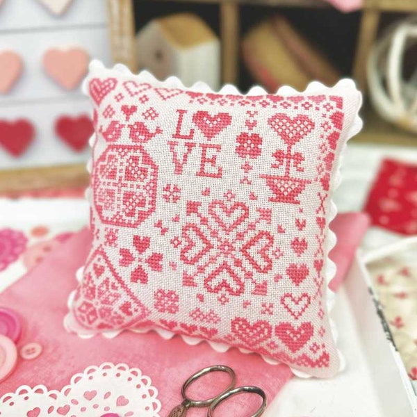 Valentine's Day Quaker- Primrose Cottage Stitches