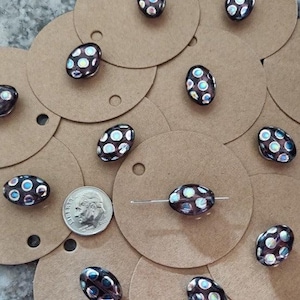 Needleminder- Translucent Purple W|Blue-Green Dots w|needle hole