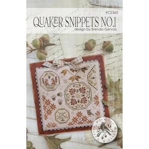 Quaker Snippets No. 1 - Com Tua Agulha e Linha - Brenda Gervais - Padrão de Ponto Cruz