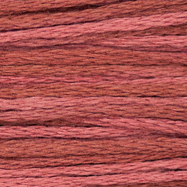 Brick #1331 by Weeks Dye Works- 5 yds Hand-Dyed, 6 Strand 100% Cotton Cross Stitch Embroidery Floss