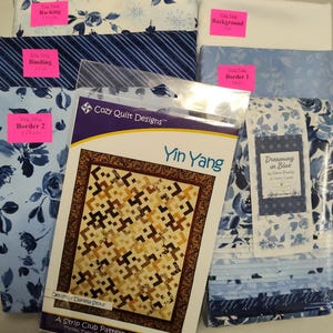 Yin Yang Black Pattern Print Bed Set Quilt