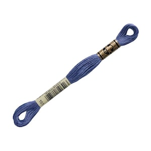 May include: A single skein of DMC embroidery thread in periwinkle blue. The thread is wrapped and labelled with the number 161. The label includes the DMC logo and a barcode.