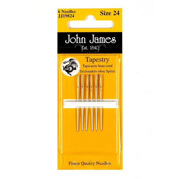 John James Tapestry Needles - Size 24, 26 & 28