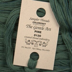 Hilos de muestra de pino n.º 0120 de The Gentle Art