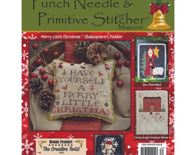 Punch Needle and Primitive Stitcher 2023 Winter Issue Magazine Etsy