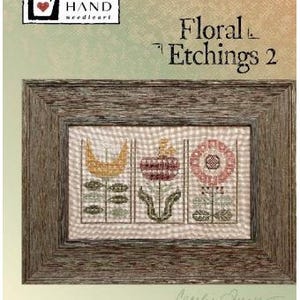 Floral Etchings 2- Heart in Hand