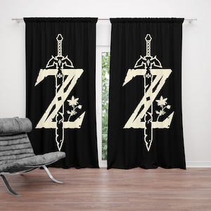 Legend of Zelda Curtain, Game Room Decor, Zelda Curtain, Silent Princess Breath Rendra Pujasera, Game Art, Bhirtday Gift, Christmas Gift