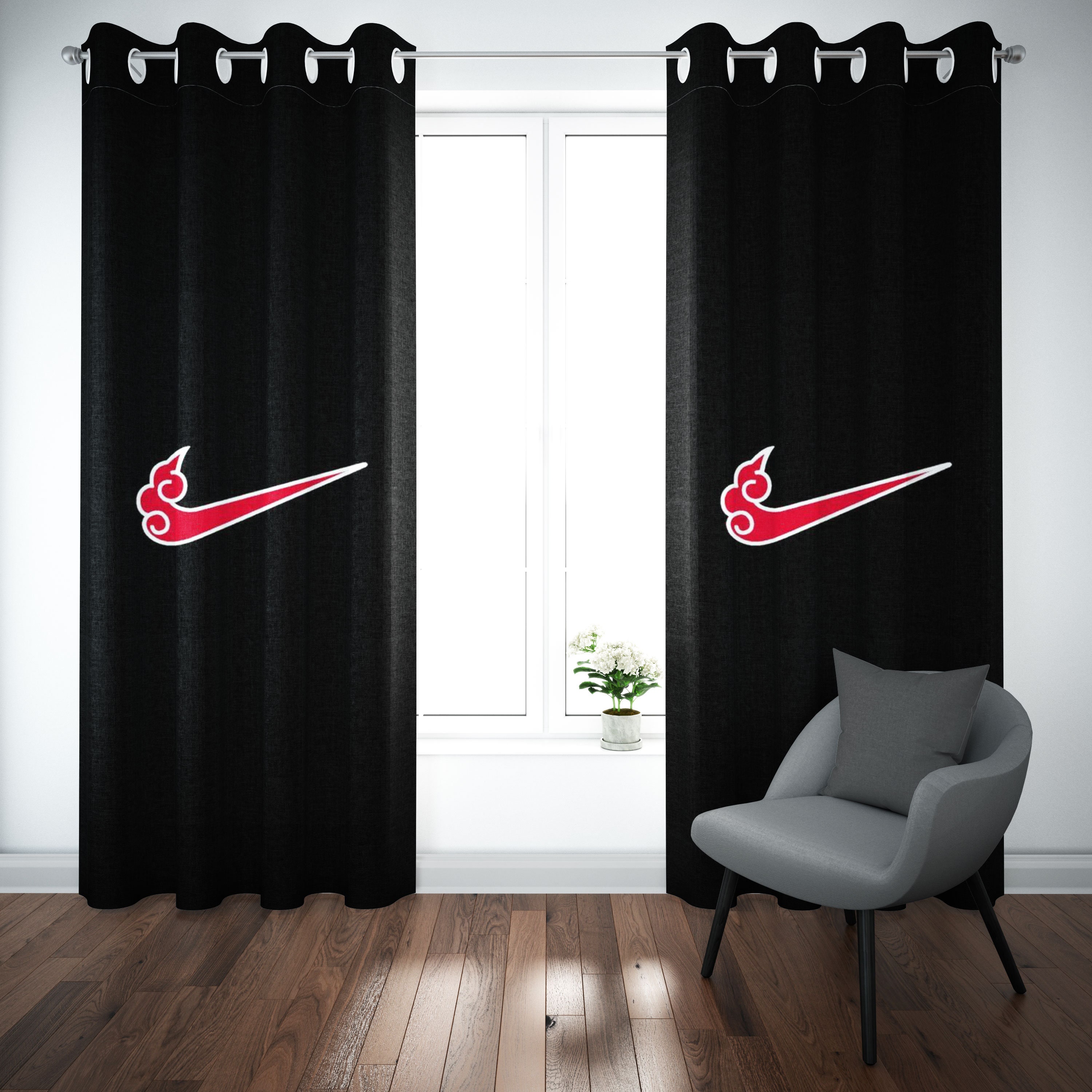 Black Curtain Sneakers Curtain Sneaker Room Decor Hypebeast Curtain Jordan Curtain Keep Off off White Father s Day Etsy