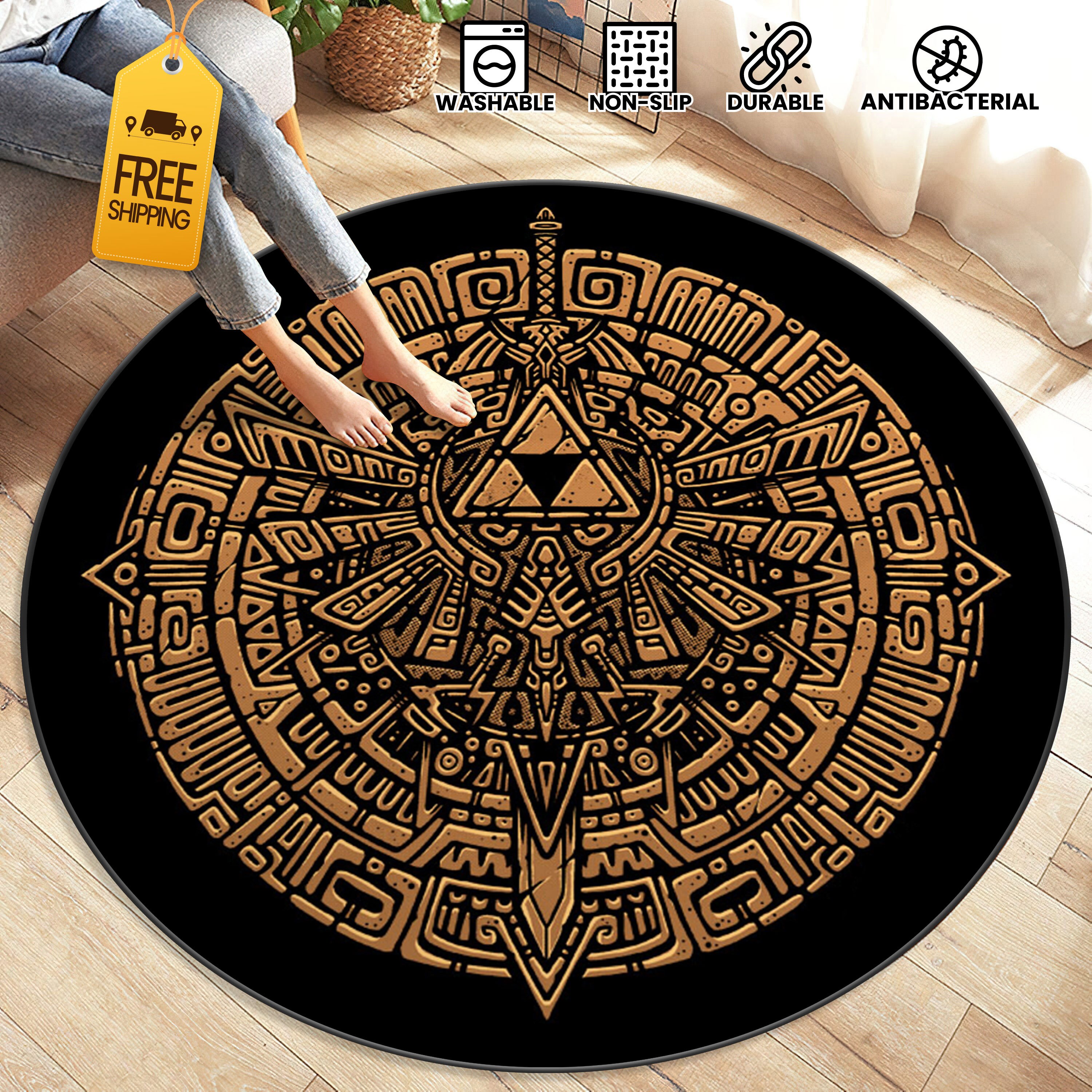The Legend of Zelda Rug, Hyrule Rug, Game Room Carpet, Gaming Mat ...