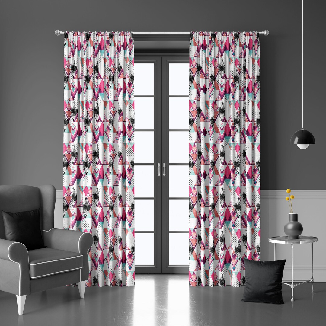 Stylish Design Colorful Window Curtain Blackout Curtains for Etsy