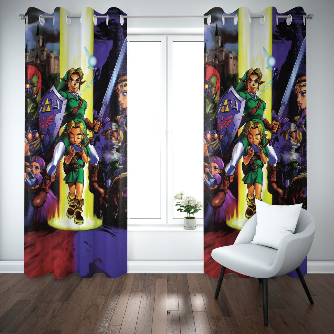 Legend of Zelda Curtain for Game Room Fan Décor Gaming Gift, Birthday