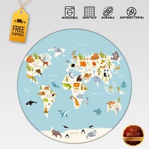 Weltkarte Teppich, Spielteppich, Spielteppich, Teppich, Spielteppich, Spielteppich, Kinderteppich, Spielteppich, Spielteppich, Spielteppich