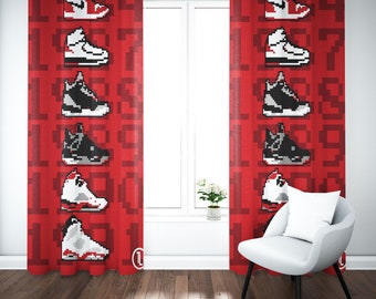 ジョーダンカーテン ジョーダンカーテン、スニーカーカーテン、リビングルームの寝室の