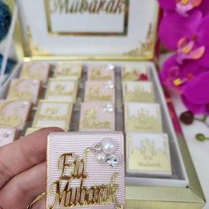 Luxury Ramadan Chocolate Gift Box Personalized Eid Sweets & Halal Treats Eid Mubarak Ramadan Blessed Chocolate Box Eid Mubarak Gift
