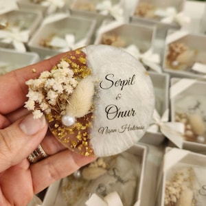 Epoxy Resin Magnet Favors: Islamic Wedding, Bridal Shower, Baby Shower