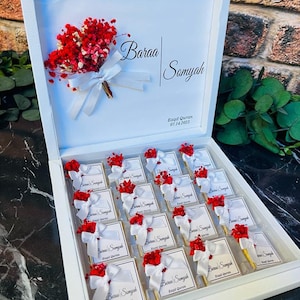 Luxury Wedding & Engagement Chocolate Favors – Personalized Gift Boxes for Guests