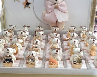 Personalized Newborn Baby Chocolate | Welcome Baby Chocolate | Baby Gifts | Luxury Teddy Bear Chocolate | Special Newborn Chocolate Box