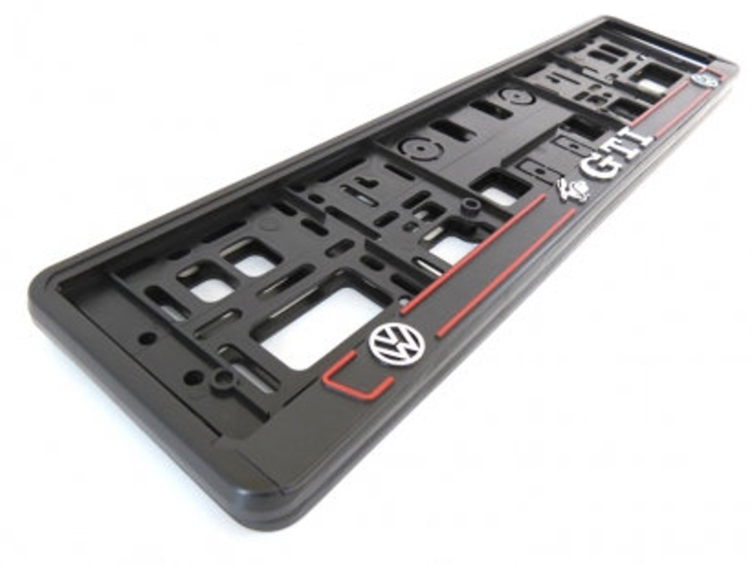 2x License Number Plate Holders, Frames, Surrounds for VW GTI Cars Etsy