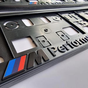M Performance License Number plate holders set x2 EU BMW
