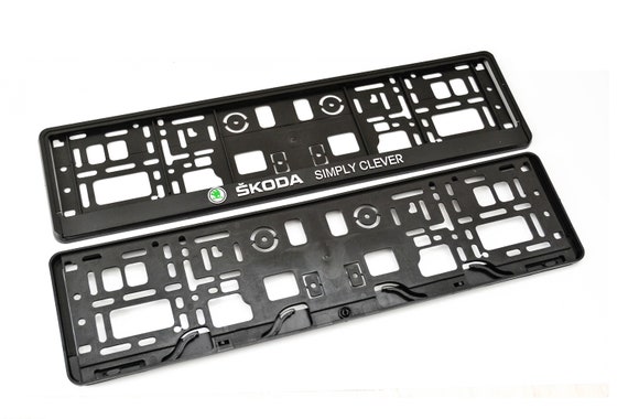Skoda number plate holder deals