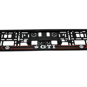 2x License number plate holders, frames, surrounds for VW GTI cars