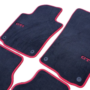 Custom made set of 4 floor mats for VW Golf V and VI / 5 and 6 GTI
