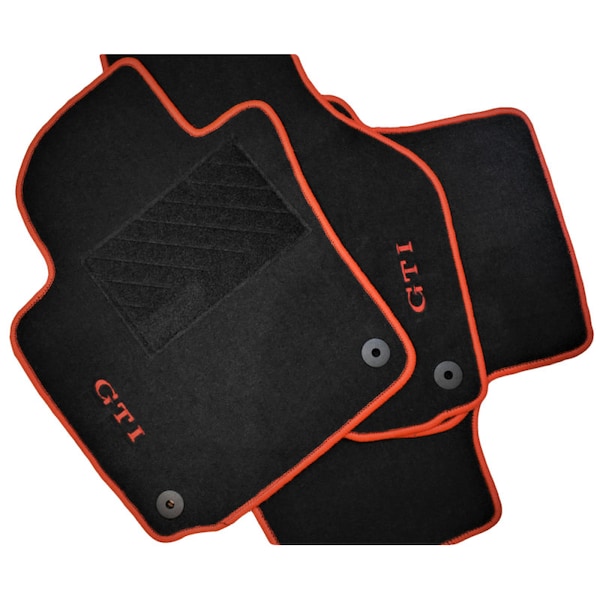 Custom made set of 4 floor mats for VW Golf V and VI / 5 and 6 GTI