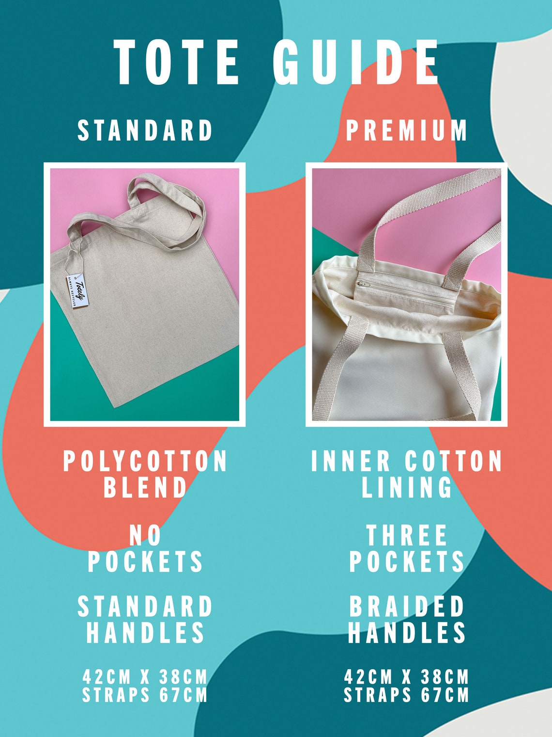 Smiley Face Tote Bag UK With 'whatever' Smile Design Etsy