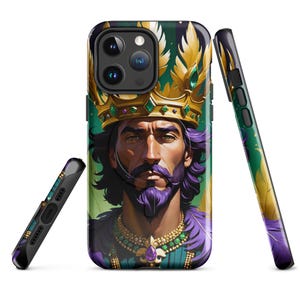 MagSafe® tough case for iPhone®, Mardi Gras iphone cell phone case, Carnival phone case, New Orleans phone Case, Mardi Gras mask,