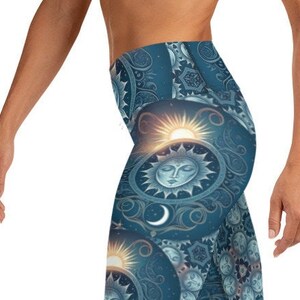 Sun and Moon leggings, Zodiac, Zodiac leggings, Zoidac sign, Womens leggings, Easter clothing, Easter gift