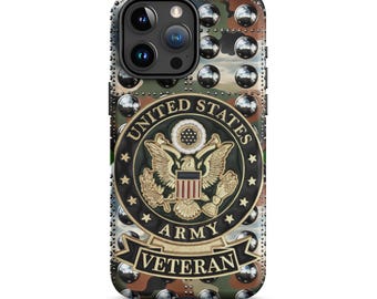 Tough Case for iPhone®,Army Veteran phone case, Military phone case, Samsung Army phone case, anutcase, Tough case for Samsung®